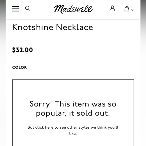 ⚓️TRADED⚓️MADEWELL Knotshine Necklace - Picture 11 of 13